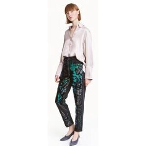 *RARE FIND* H&M Straight-Leg Sequin Jeans